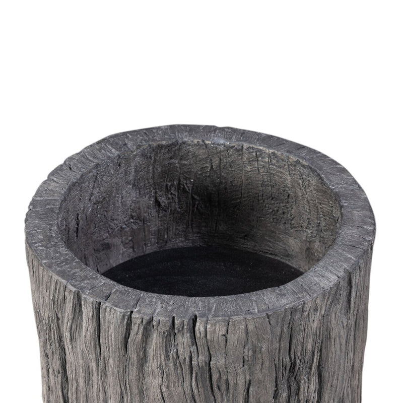 Tarrow Planter - Faux Black Wood