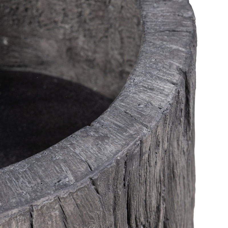 Tarrow Planter - Faux Black Wood