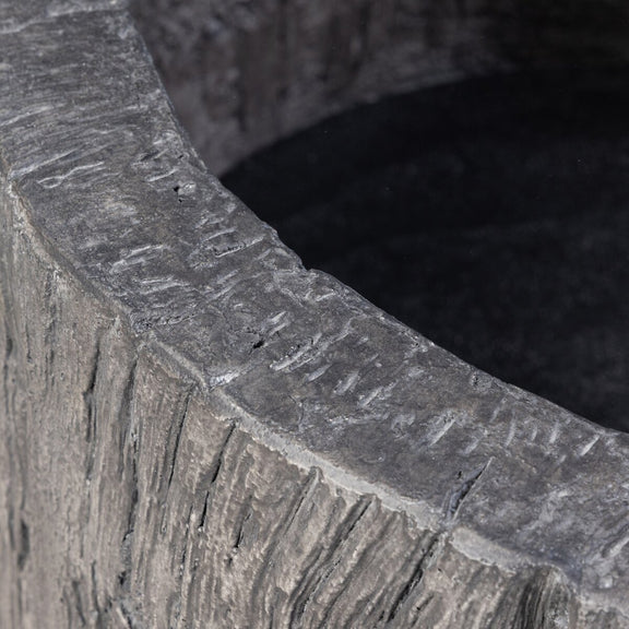Tarrow Planter - Faux Black Wood