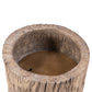 Tarrow Planter - Faux Brown Wood