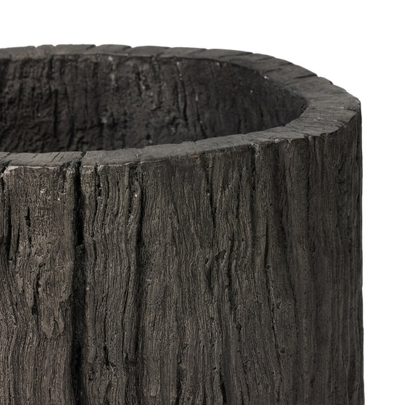 Tarrow Planter - Faux Black Wood