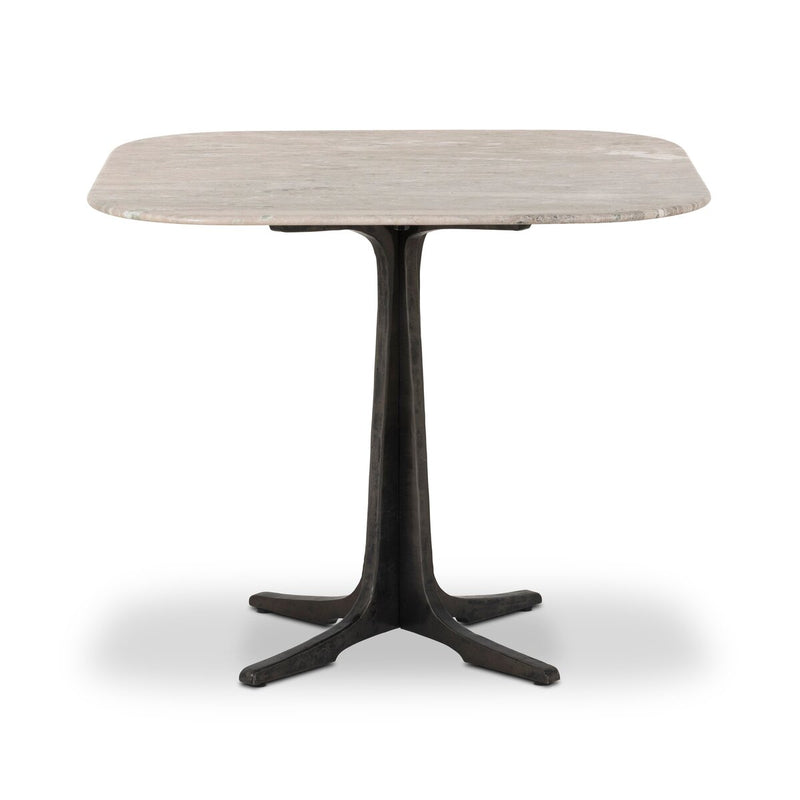 Wrenley Bistro Table - Antique White Marble
