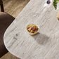 Wrenley Bistro Table - Antique White Marble