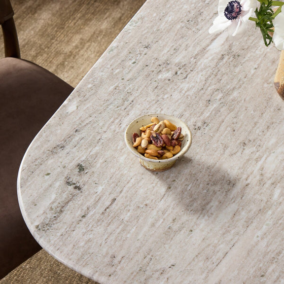 Wrenley Bistro Table - Antique White Marble