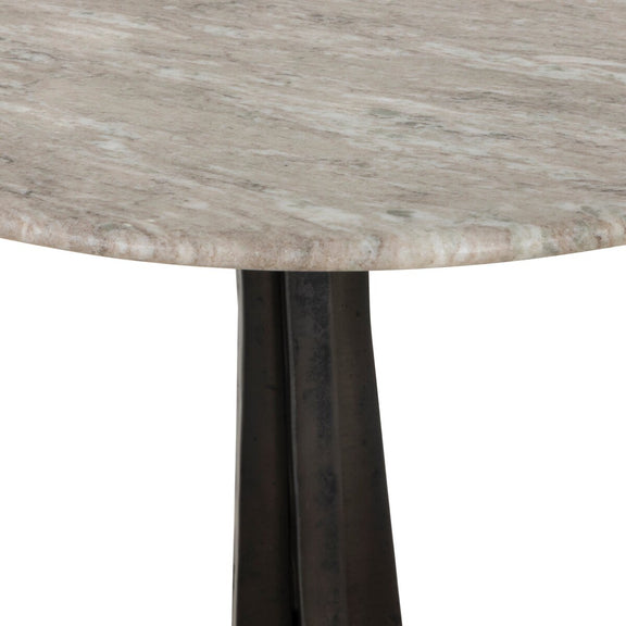Wrenley Bistro Table - Antique White Marble