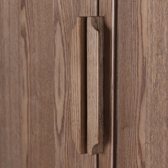 Rosalind Mirror Armoire - Amber Ash Veneer