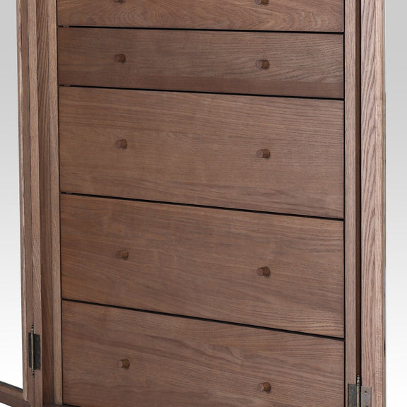 Rosalind Mirror Armoire - Amber Ash Veneer