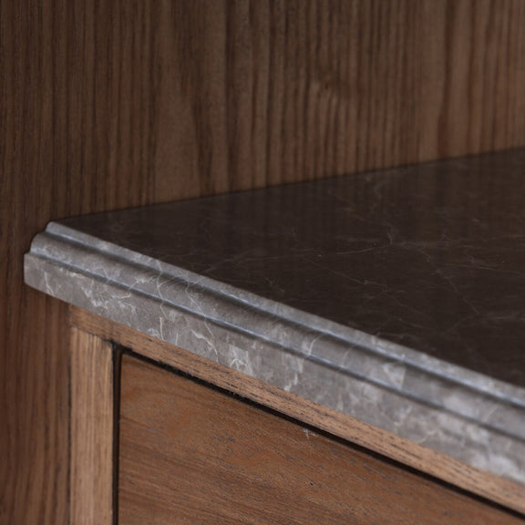Rosalind Mirror Armoire - Amber Ash Veneer
