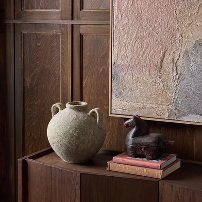 Solie Vessel - Aged Taupe Terracotta