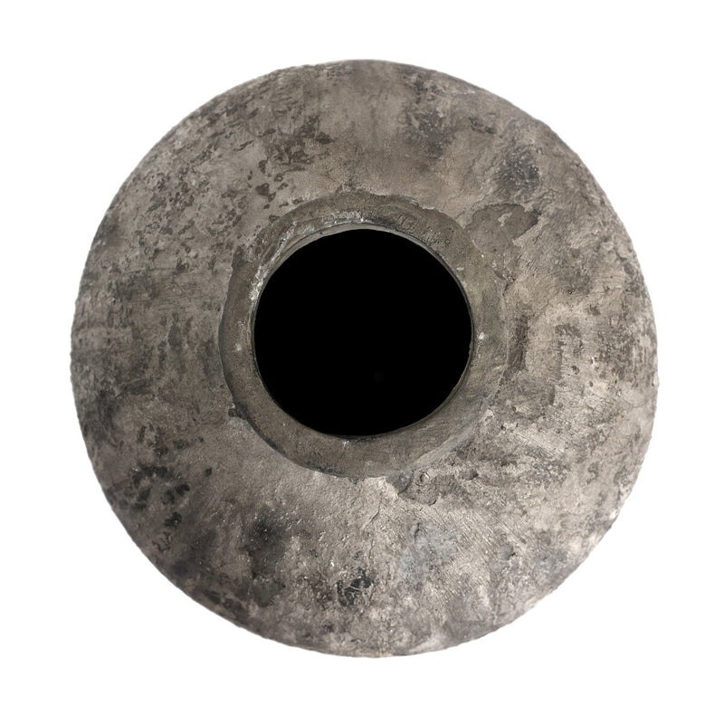 Dunia Vessel - Distressed Grey Terracotta