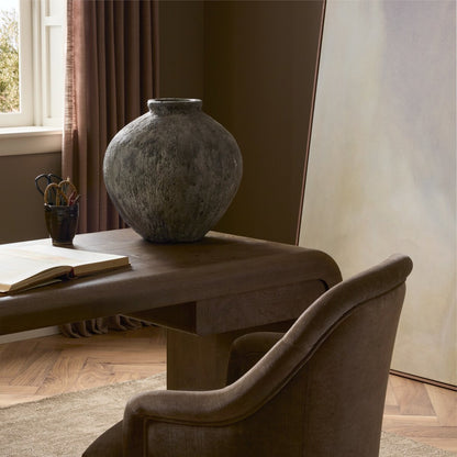 Dunia Vessel - Distressed Grey Terracotta