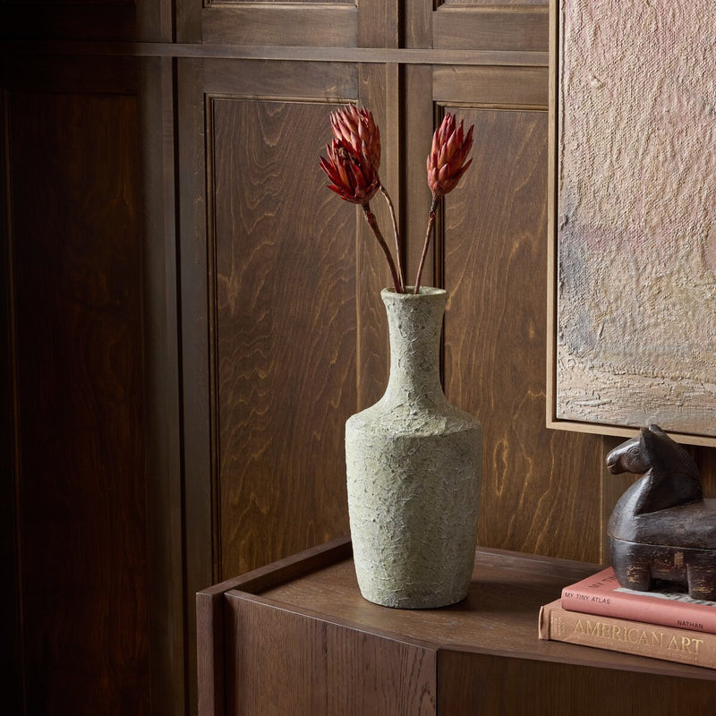 Orvie Vessel - Aged Taupe Terracotta