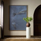 I Love You, Winter - Left by Brooke Noel Morgan - Rustic Walnut Floater