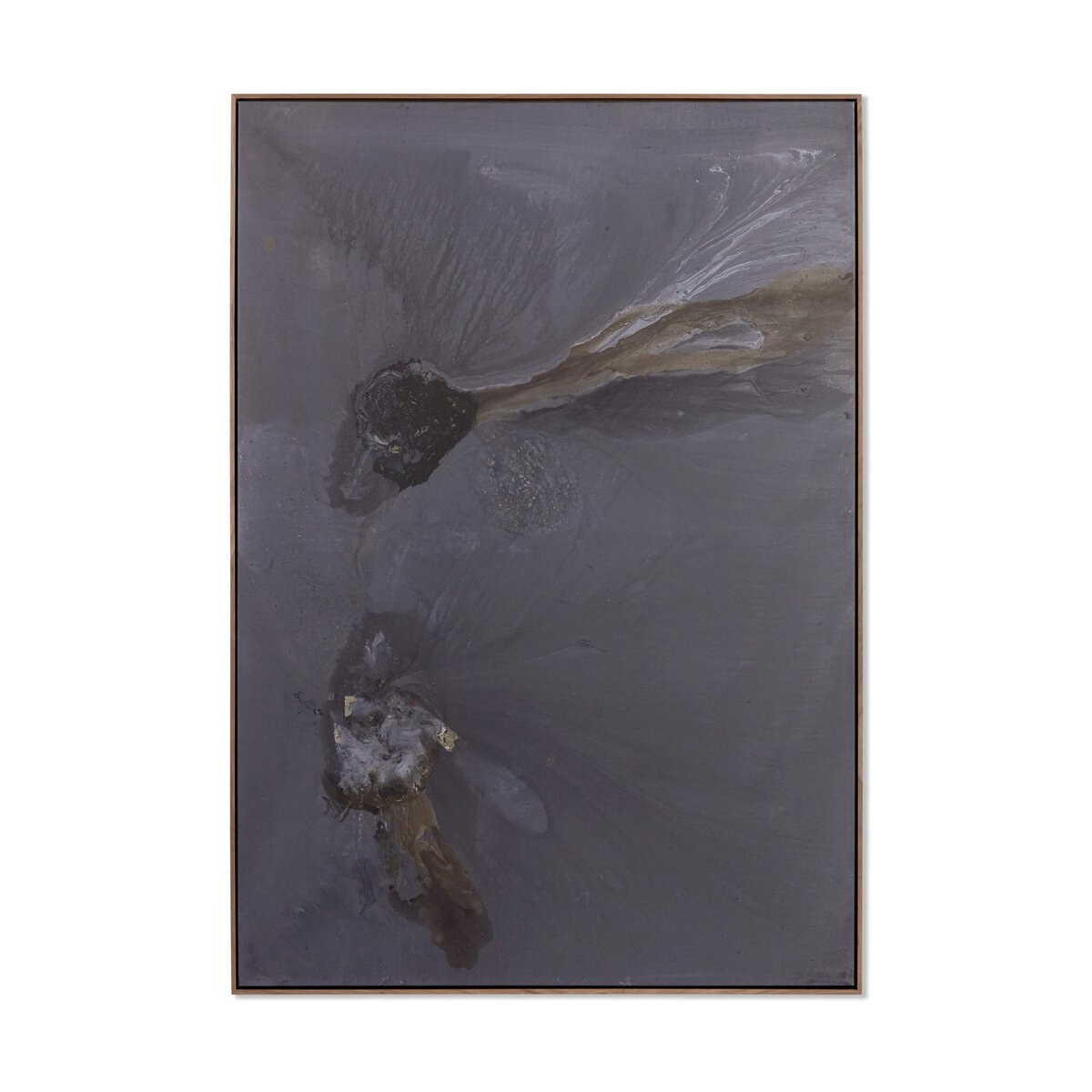 I Love You, Winter - Left by Brooke Noel Morgan - Rustic Walnut Floater