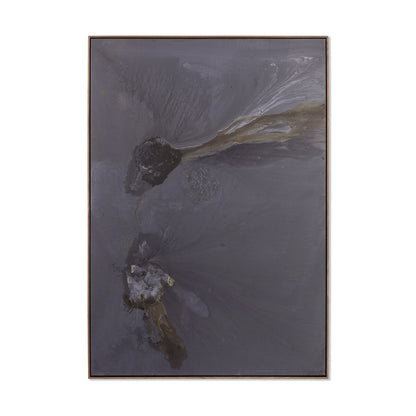 I Love You, Winter - Left by Brooke Noel Morgan - Rustic Walnut Floater