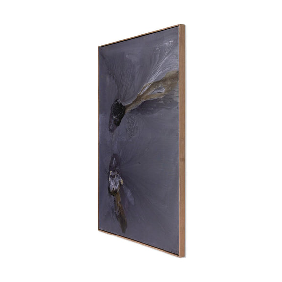 I Love You, Winter - Left by Brooke Noel Morgan - Rustic Walnut Floater