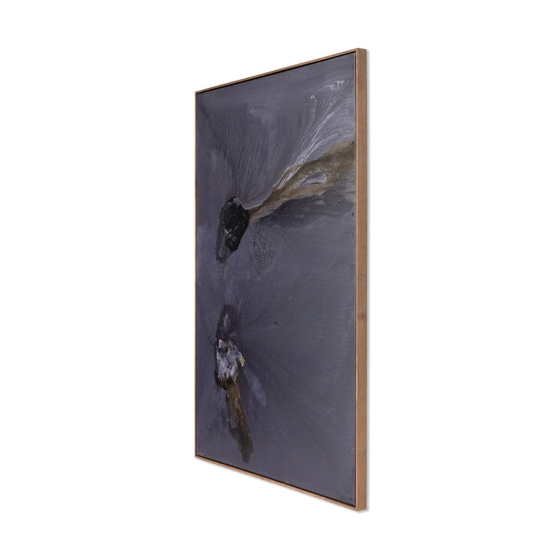 I Love You, Winter - Left by Brooke Noel Morgan - Rustic Walnut Floater