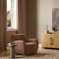Brahms Swivel Chair - Nubuck Tobacco