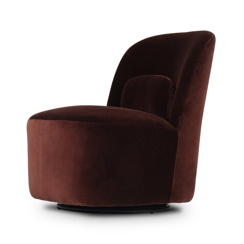 Cersei Swivel Chair - Surrey Plum