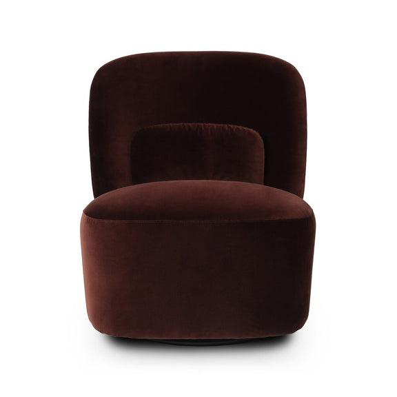 Cersei Swivel Chair - Surrey Plum