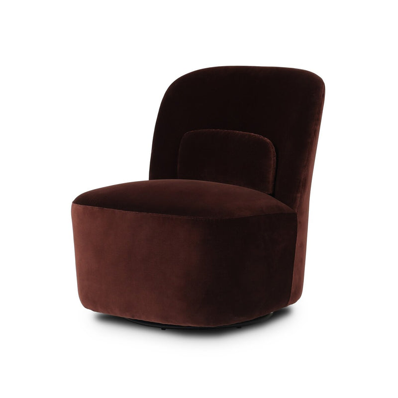 Cersei Swivel Chair - Surrey Plum