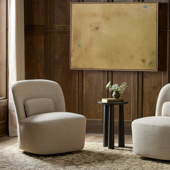 Cersei Swivel Chair - Merida Taupe