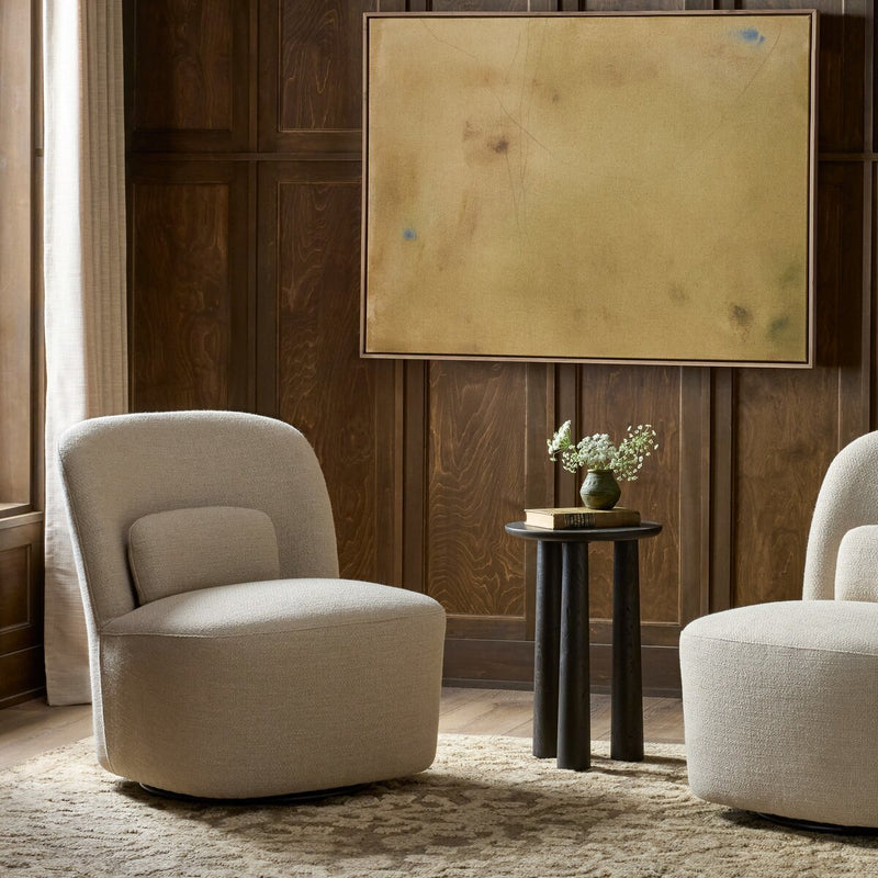 Cersei Swivel Chair - Merida Taupe