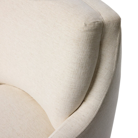 Elowen Swivel Chair - Crypton Nomad Snow