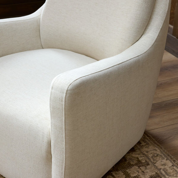 Elowen Swivel Chair - Crypton Nomad Snow