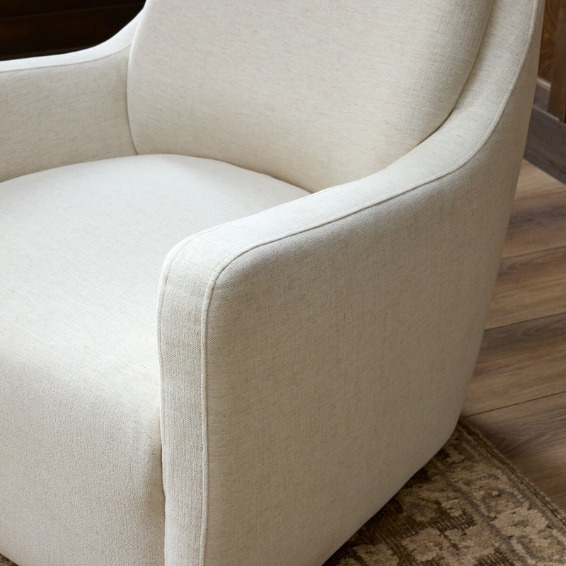 Elowen Swivel Chair - Crypton Nomad Snow