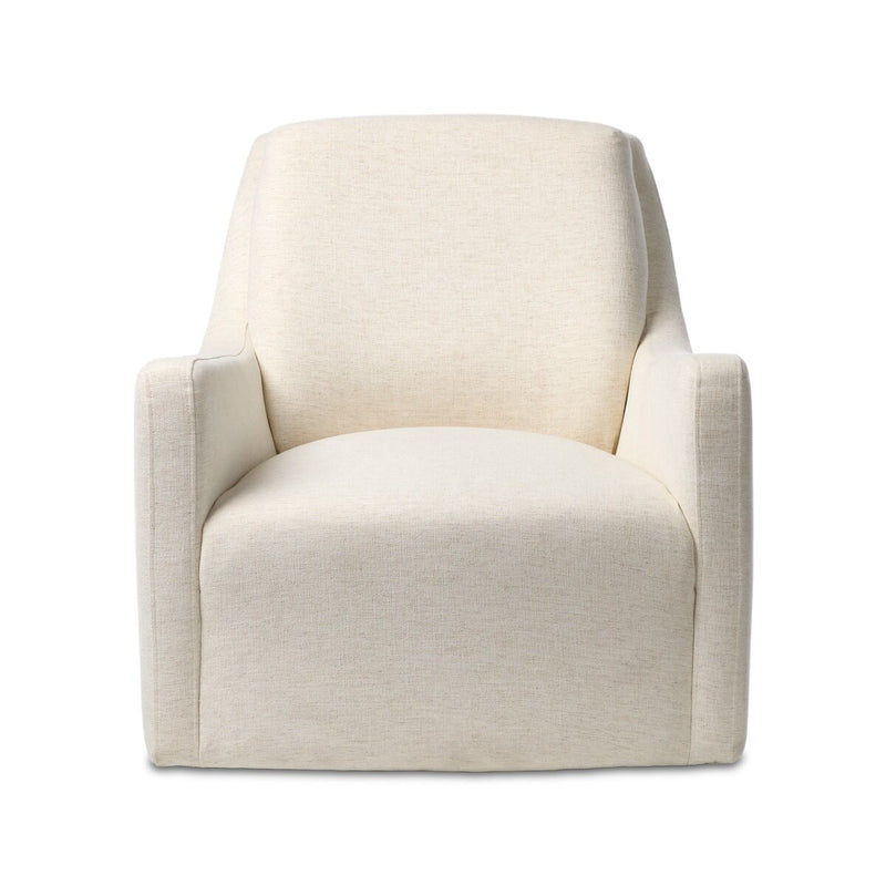 Elowen Swivel Chair - Crypton Nomad Snow