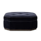 Tonna Cocktail Ottoman - Monte Navy