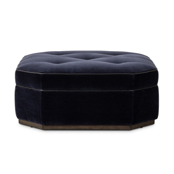 Tonna Cocktail Ottoman - Monte Navy