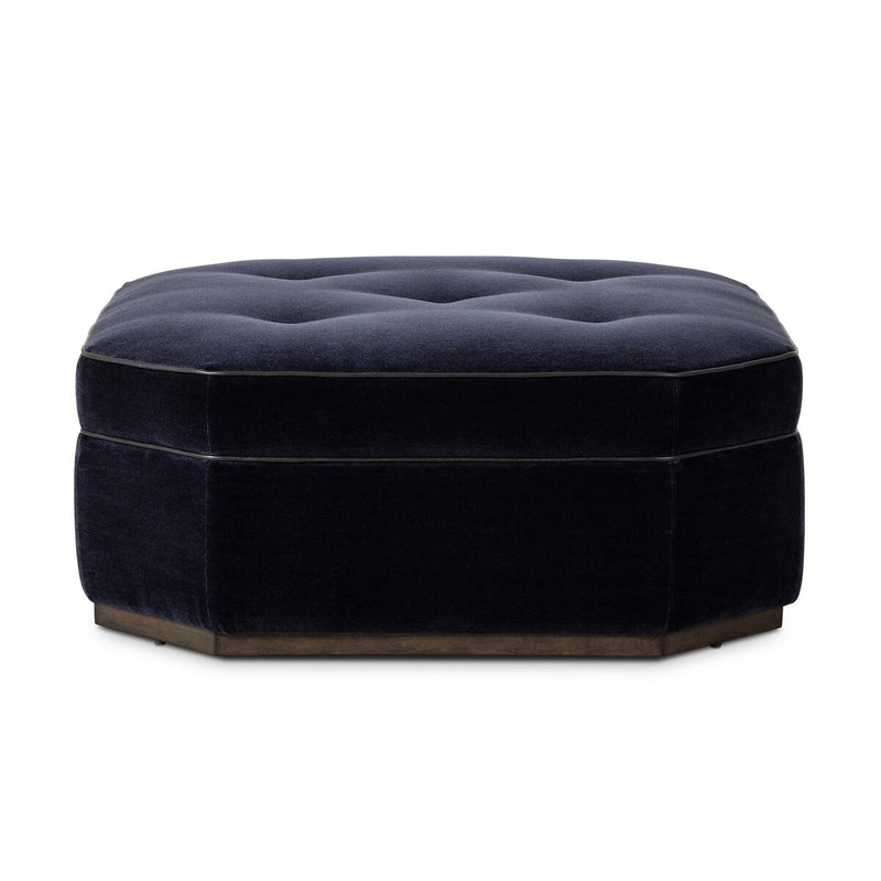 Tonna Cocktail Ottoman - Monte Navy