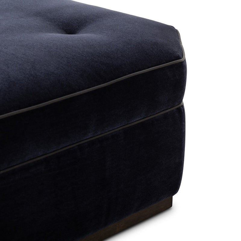 Tonna Cocktail Ottoman - Monte Navy