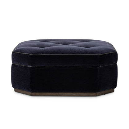 Tonna Cocktail Ottoman - Monte Navy