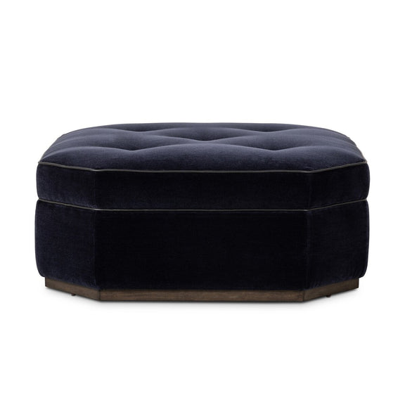 Tonna Cocktail Ottoman - Monte Navy