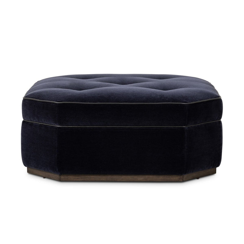 Tonna Cocktail Ottoman - Monte Navy