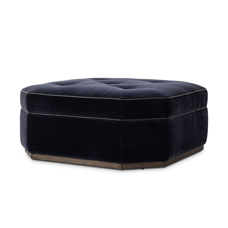 Tonna Cocktail Ottoman - Monte Navy