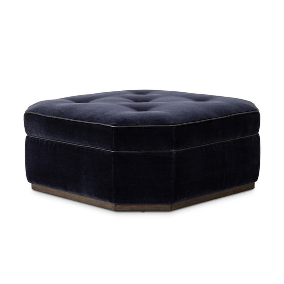 Tonna Cocktail Ottoman - Monte Navy