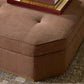Tonna Cocktail Ottoman - Savoy Sienna