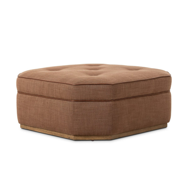 Tonna Cocktail Ottoman - Savoy Sienna