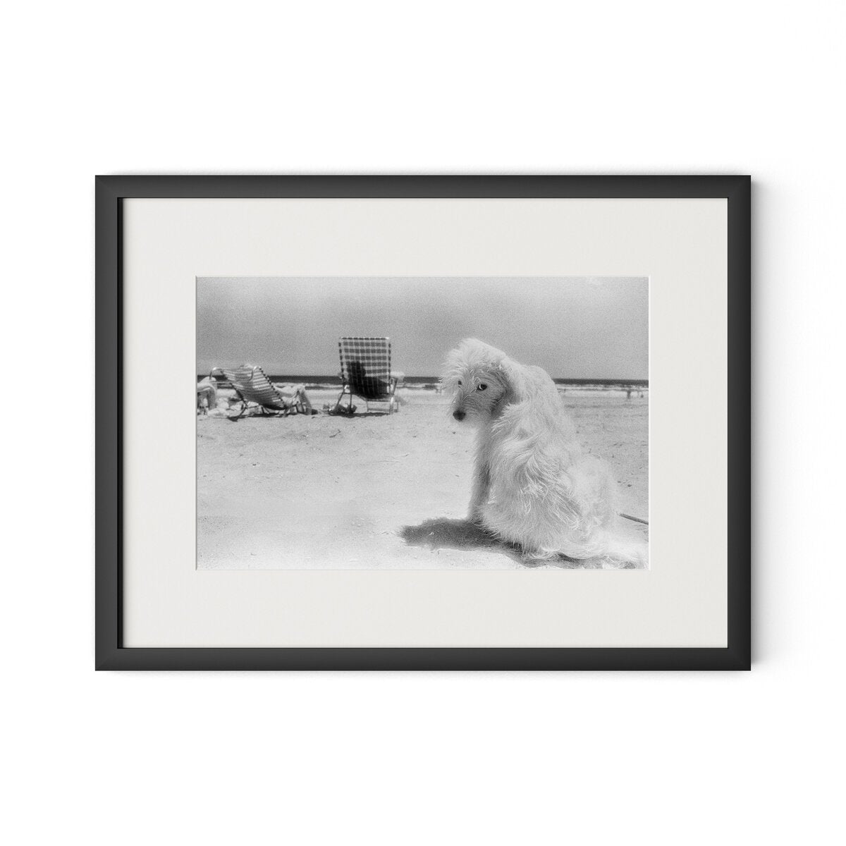 Lois At The Beach by Barbara Alper - Black Maple