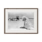 Lois At The Beach by Barbara Alper - Rustic Walnut