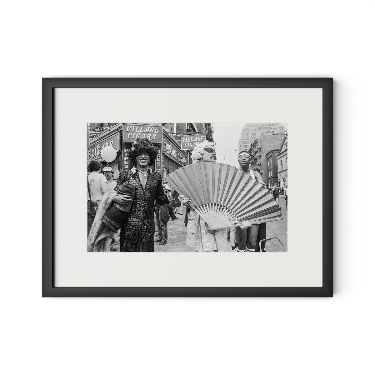 Marsha P. Johnson At Pride March by Barbara Alper - Black Maple