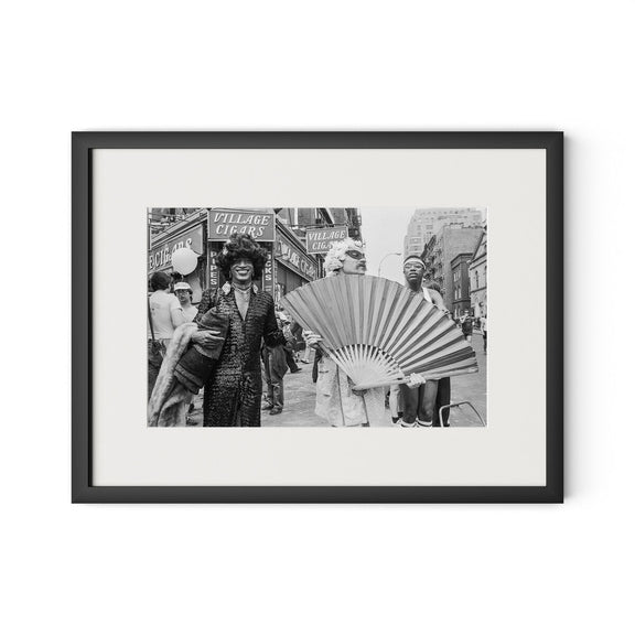 Marsha P. Johnson At Pride March by Barbara Alper - Black Maple