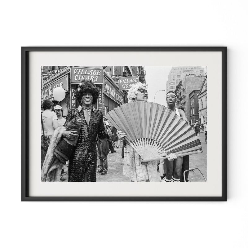 Marsha P. Johnson At Pride March by Barbara Alper - Black Maple