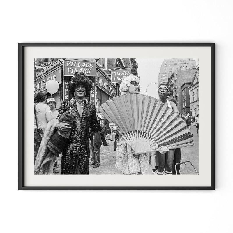 Marsha P. Johnson At Pride March by Barbara Alper - Black Maple