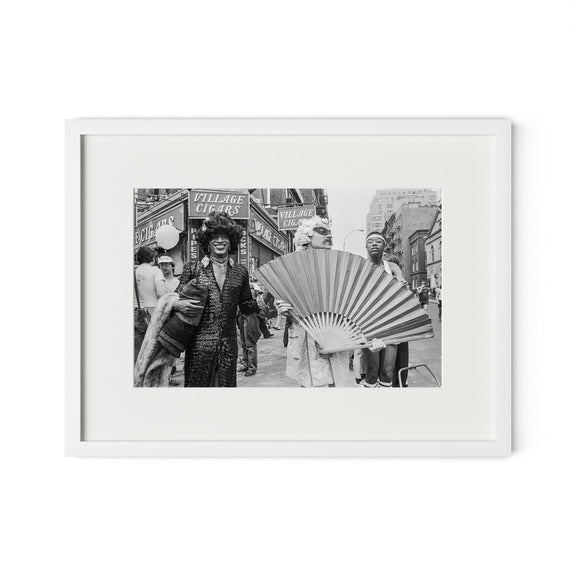 Marsha P. Johnson At Pride March by Barbara Alper - White Maple
