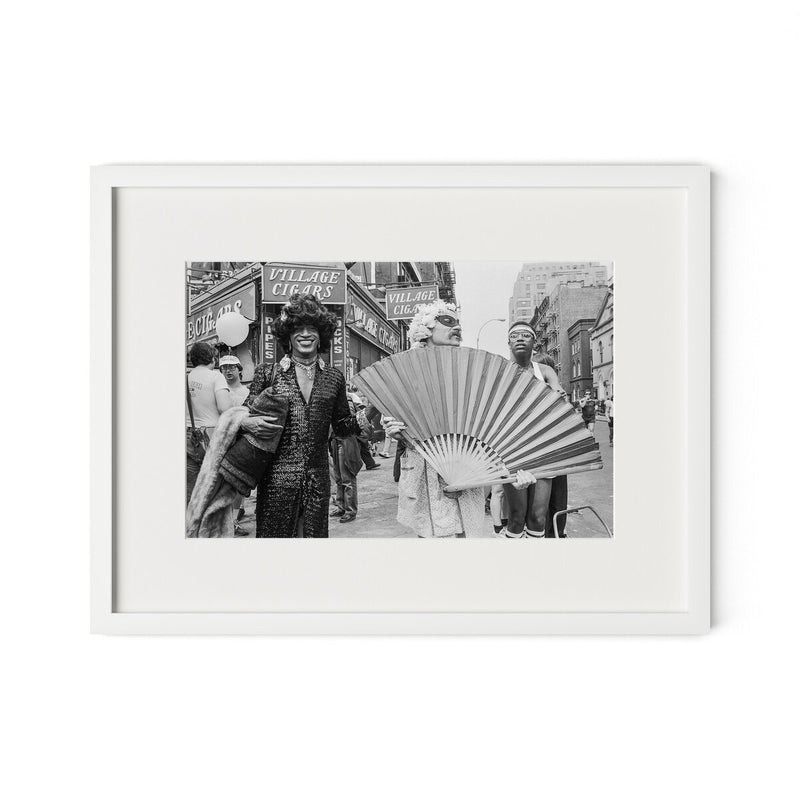 Marsha P. Johnson At Pride March by Barbara Alper - White Maple